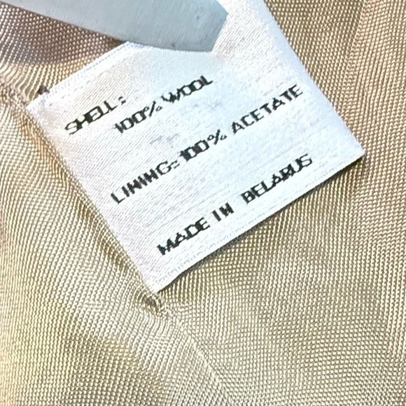 Women's Tan Double-Breasted Coat - Picture 7 of 7